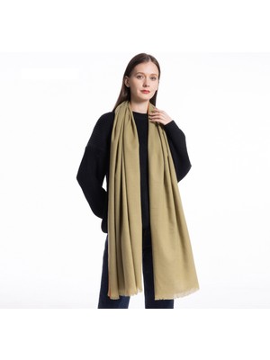 Fenza Scarf Fenza T-803-9 Yeşil Yün Şal