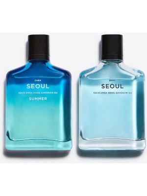 ZARA SEOUL EDT 100ML + ZARA SEOUL  SUMMER EDT 100 ML X 2 ERKEK PARFÜM