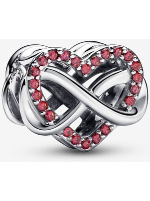 Sonsuzluk Kırmızı Kalp Charm 792246C01