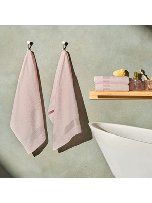 Karaca Home Honey 4'lü Yüz Havlu Seti 50x90 cm Pudra