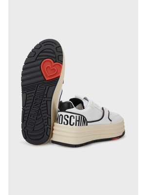 Love Moschino Logolu Deri Sneaker Ayakkabı Bayan Ayakkabı JA15426G1GIAO10A