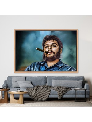 Kayra Export 1 Parça Naturel Çerçeveli  Ünlü  Kanvas Ünlü Kanvas