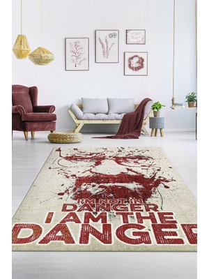 Homshtag Tehlikenin Ta Kendisi Dokuma Tabanlı Yıkanabilir Breaking Bad Halısı