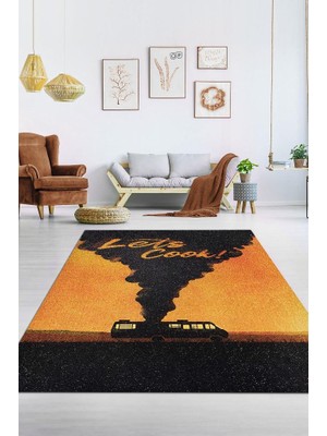 Homshtag Hadi Pişirelim Dokuma Tabanlı Yıkanabilir Breaking Bad Halısı