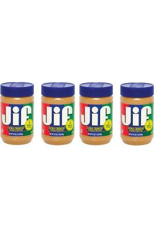 Jif no ilave şeker fıstık ezmesi serpme, 15.5 oz