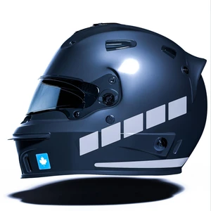 Çınar Extreme Şerit Tasarımlı Taş Grisi Motosiklet Kask Sticker Çınar Extreme