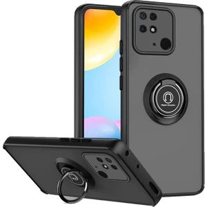 Xiaomi Poco C40 Kılıf Yüzüklü Montreal Standlı Sert Silikon