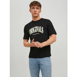Jack & Jones Joreuphorı Tee Ss Crew Neck Tg Siyah Erkek T-Shirt 12232256-Black