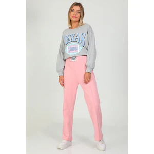 Pudra Kadın Çimalı Bol Paça Pantolon Eşofman P-00001090