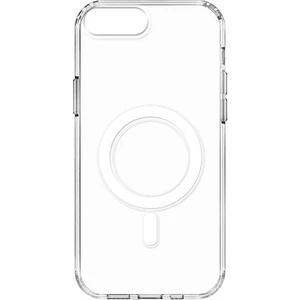 Case 4U Apple iPhone 8 Plus / iPhone 7 Plus Kılıf Magsafe Şarj Özellikli Sert PC Embos Kapak Şeffaf