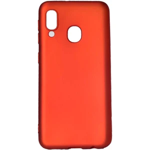 Case 4U Samsung Galaxy A40 Uyumlu Kılıf Klasik Mat Renkli Yumuşak Premier Silikon Kırmızı