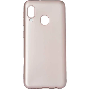 Case 4U Samsung Galaxy A40 Uyumlu Kılıf Klasik Mat Renkli Yumuşak Premier Silikon Rose Gold