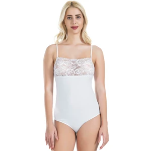 Derya Kurşun Dantel Yaka Askılı Çıtçıtlı Kadın Body 312