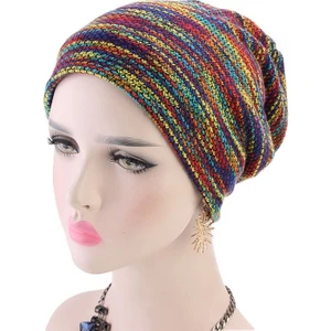 Çift Kumaş Kış Sıcak Renkli Skullies Kış Şapkası (Yurt Dışından)
