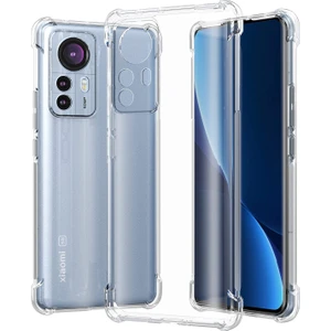 Xiaomi Mi 12 Pro Kapak Kamera Korumalı Şeffaf Airbag Antishock Köşe Korumalı Silikon Kılıf