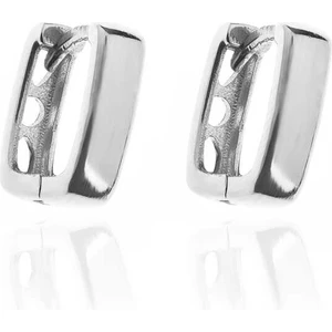 Gümüş Taşsız J Bayan Küpe