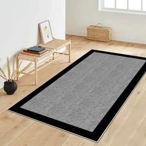 Blue Decortiva Makinede Yıkanabilir Kaymaz Taban Leke Tutmaz Salon Halısı Mutfak Halısı ve Yolluk