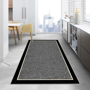 Blue Decortiva Makinede Yıkanabilir Kaymaz Taban Leke Tutmaz Salon Halısı Mutfak Halısı ve Yolluk