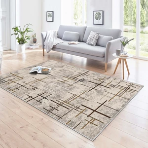 Blue Decortiva Makinede Yıkanabilir Kaymaz Taban Leke Tutmaz  Salon Halısı Mutfak Halısı ve Yolluk