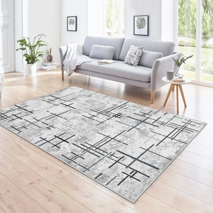 Blue Decortiva Makinede Yıkanabilir Kaymaz Taban Leke Tutmaz  Salon Halısı Mutfak Halısı ve Yolluk