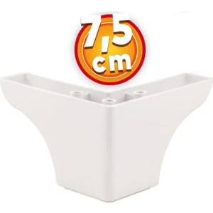 Lüks Mobilya Kanepe Sehpa Tv Ünitesi Koltuk Ayağı 7.5 cm Beyaz Baza Ayak