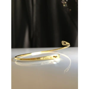 Kişiselleşen Lades Model Sarı Renk Gümüş Bilezik Roze,beyaz Renk Seçeneği