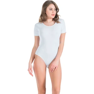 Derya Kurşun Bisiklet Yaka Yarım Kol Çıtçıtlı Kadın Body 320