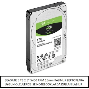 BarraCuda 5TB 5400RPM SATA  6Gb/s 128 MB Cache 2.5" Disk  ST5000LM000