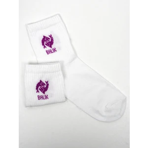 Beşiroğlu Grup Koç Burcu Tenis Gym Fitness Çorap Unisex Beyaz Astroloji Burç Desenli