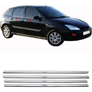 Ford Focus 1 Krom Cam Çıtası 4 Prç. 1998-2005 Paslanmaz Çelik