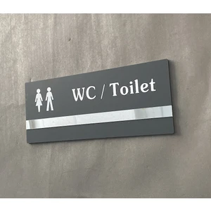 Soft Seri Minimal Pleksi Wc Kapı Isimliği