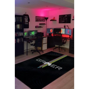 Dark Gamer Pamuklu Dokuma Tabanlı Yıkanabilir Kaymaz Dekoratif Oyuncu Halısı