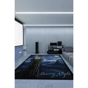 Saurry Night Dokuma Tabanlı Yıkanabilir Kaymaz Yüzüklerin Efendisi Film Halısı