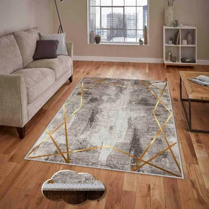 Dekoratif Özel Tasarım Modern Yıkanabilir Ince Kaymaz Taban Trend Oda Halısı