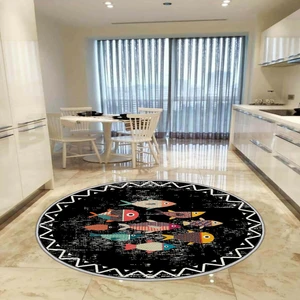 Modern Dekoratif Yıkanabilir Kaymaz Taban Halı – İnce, Yumuşak Salon Halısı, Mutfak Halısı ve Yolluk