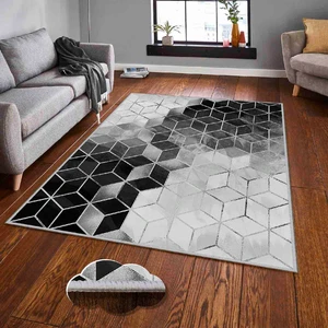 Dekoratif Özel Tasarım Modern Yıkanabilir Ince Kaymaz Taban Trend Oda Halısı