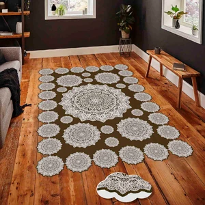 Dekoratif Özel Tasarım Modern Yıkanabilir Ince Kaymaz Taban Trend Oda Halısı