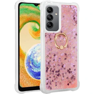 Kip GSM Galaxy A13 5g Kılıf Sıvılı Simli Yüzüklü Kapak