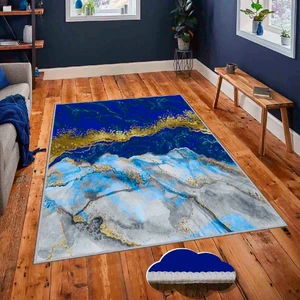 Dekoratif Özel Tasarım Modern Yıkanabilir Ince Kaymaz Taban Trend Oda Halısı