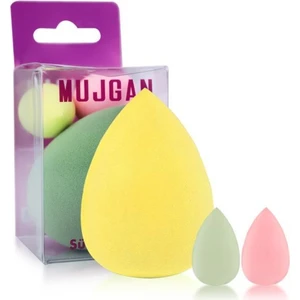 MJGN-170 Büyük + Orta Mini Boy 3'lü Armut Sünger Seti Sarı