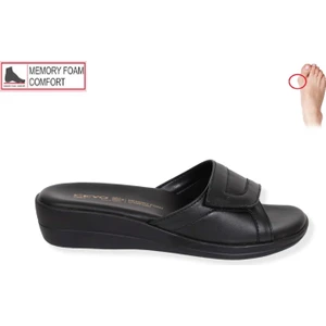 Konfores 1506-9863-36 Tam Anatomik Bayan Terlik - NKT01506-SIYAH-37