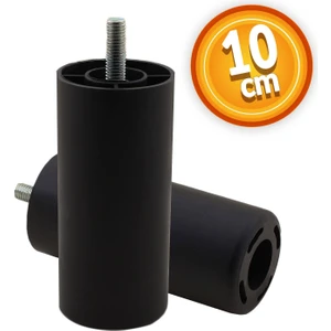 Gizli Mobilya Kanepe Sehpa Tv Ünitesi Koltuk Orta Destek Ayağı 10 cm Siyah Baza Ayak