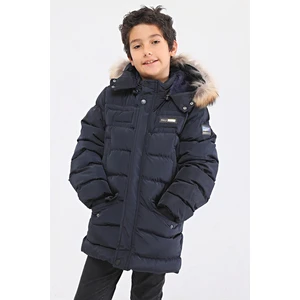 Benitto Kids Benittokids Natürel Kürklü Erkek Çocuk Şişme Mont 51246