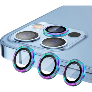Metal Ring IPHONE 14 Pro/14 Pro Max Gökkuşağı Kamera Koruyucu