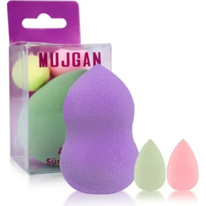 MJGN-170 Büyük + Orta Mini Boy 3'lü Armut Sünger Seti Lila