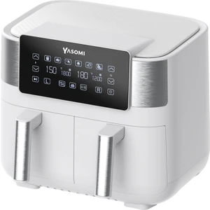 Y80 Beyaz 8 Litre 2850W Çift Hazneli ve Çift Motorlu Dokunmatik Airfryer Fritöz
