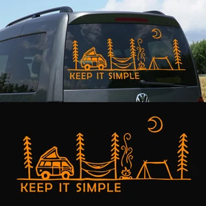 Melek Pazarı Yazı Tercihli, Keep It Simple Kamp Araba Karavan Sticker, Off Road STICKER-S1417