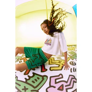Joyful Tişört Pijama Üstü-Keith Haring Koleksiyonu