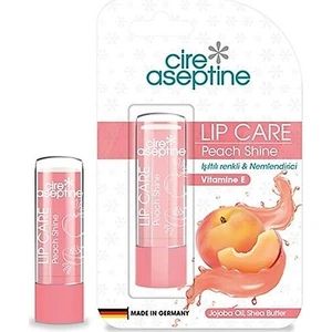 Cire Aseptine Lip Care Peach Shine Renkli Dudak Nemlendirici 4,5 G