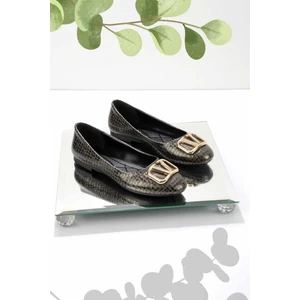 Platin Kroko  Kadın Babet K0164112111110